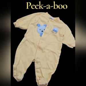 *1027 Peek-a-boo sleeper Carters Boys 0-3 months